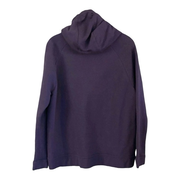 Nike Funnel Neck Fleece Hoodie Purple Medium Running Gym Workout - Picture 3 of 8